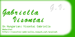 gabriella visontai business card